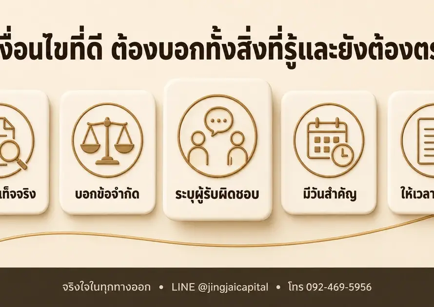 ภาพปกบทความ 5 สัญญาณของคำอธิบายเงื่อนไขที่ดี โดยจริงใจ แคปปิตอล